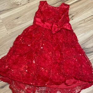 Red sparkly dress